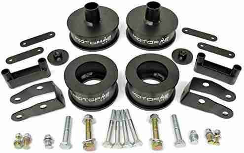 MotoFab Lifts 2.5 inch Front 2 inch Rear Full Lift Kit compatible with Jeep Wrangler JK with Shock Extenders