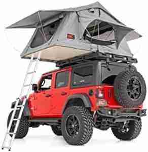 Rough Country Roof Top Tent | Rack Mount | 12V Accessory & LED Light Kit - 99050, 3 Person, Camping & Hiking