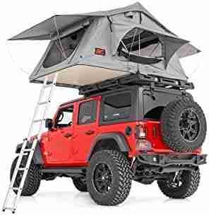 Rough Country Roof Top Tent | Rack Mount | 12V Accessory & LED Light Kit – 99050, 3 Person, Camping & Hiking