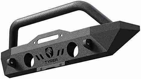 Tyger Auto TG-BP6J70078 Tyger Fury Short Stubby Front Bumper w/Winch Plate Compatible with 07-18 Jeep Wrangler JK; 2018-2024 Wrangler JL (Include 21-24 4xe);…