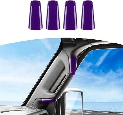 RT-TCZ for Jeep JL A Pillar Grab Handles Cover Trim Purple