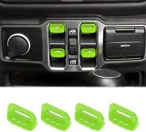 Window Switch Button Cover Trim Interior Accessories Fit for