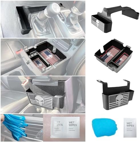 3PCS Gear Shift Tray Organizer,Hanging Storage Box,Armrest