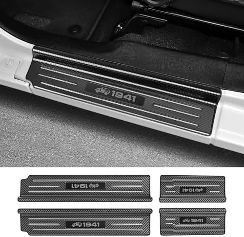 4PCS Door Sill Protector for Jeep Wrangler JL JLU 2018-2024