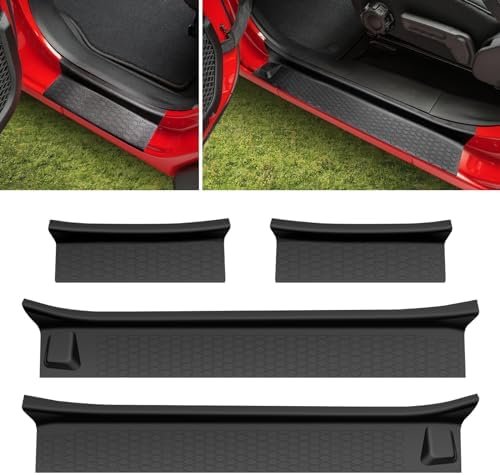 Door Sill Guards Kit Fit for 2018-2024 Jeep Wrangler JL