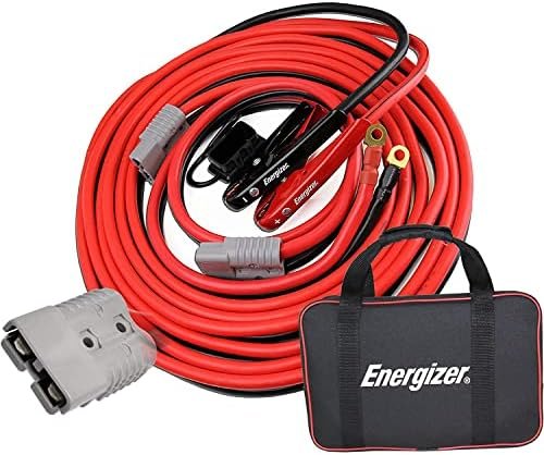 Energizer Jumper Cables, 30 feet, 1 Gauge, 800A, Booster