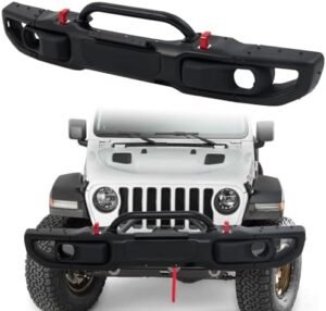 Front Bumper Compatible with Jeep Wrangler JL 2018-2024 10th