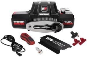 Gladiator 10000lbs 12v Electric Winch with Wired/Wireless Remote with Synthetic Rope, Perfect for Trucks, Trailers, Offroad, 4X4, SUVs, Waterproof IP68 Winch...