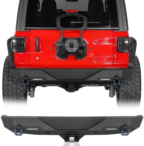 Hooke Road JL Rear Bumper Offroad Steel Back Bumper