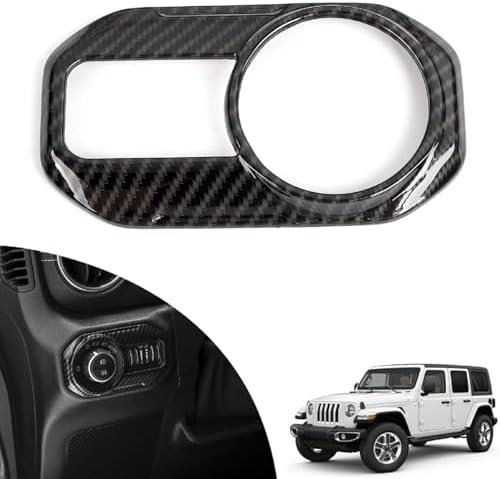 JeCar for Wrangler JL Carbon Fiber Interior Headlight Switch