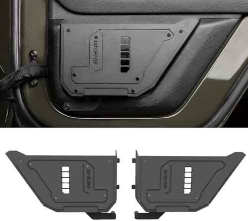 Metal Rear Door Storage Pockets for 2009-2018 Jeep Wrangler