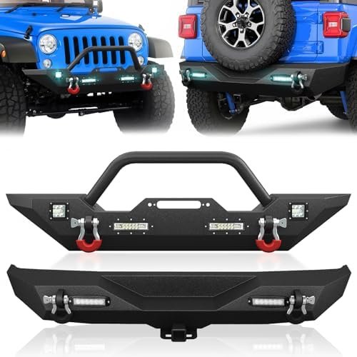 Off-road Front and Rear Bumper Combo Compatible with