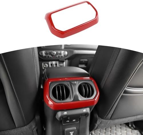 RT-TCZ for Jeep JL Rear AC Vent Trim Frame Red Compatible