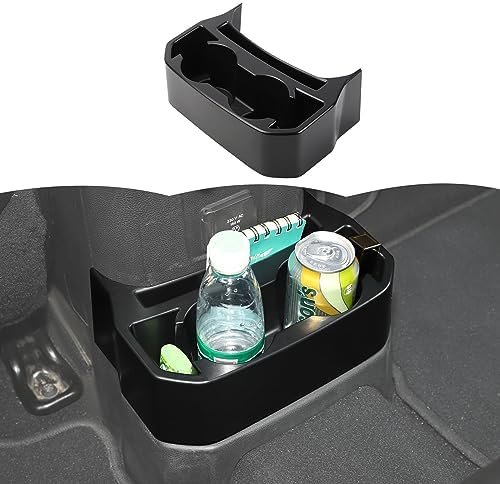 Rear Cup Holder for Jeep JL & JT,Rear Seat Storage Box Tray