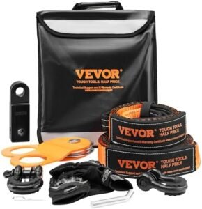 VEVOR Off-Road Recovery Kit, 3" x 30' Tow Straps Heavy Duty