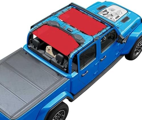 JT Top Sun Shade Roof Compatible with Jeep Gladiator 4 Door