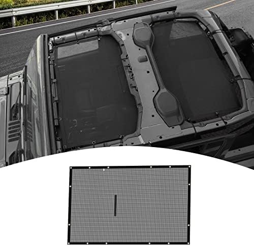 for Jeep JL Roof Sunshade, JLU Mesh Bikini Top Sun Shade